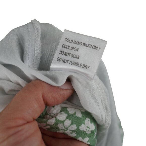 Princess Polly Green Floral Midi Dress With Slit Spaghetti Straps US Size 8 - Picture 8 of 9